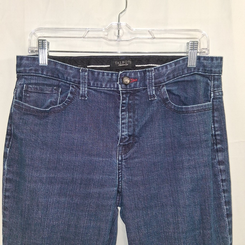 Talbots Midrise Bootcut Womens Jeans size 8 Medium Wash 5 Pocket Button/Zip